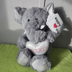 ❤️Gray Elephant Plush with Heart